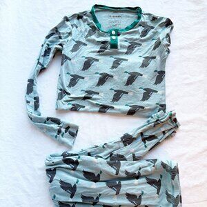 Kickee Pants Bamboo Viscose Duck Print Pajama Set 10
